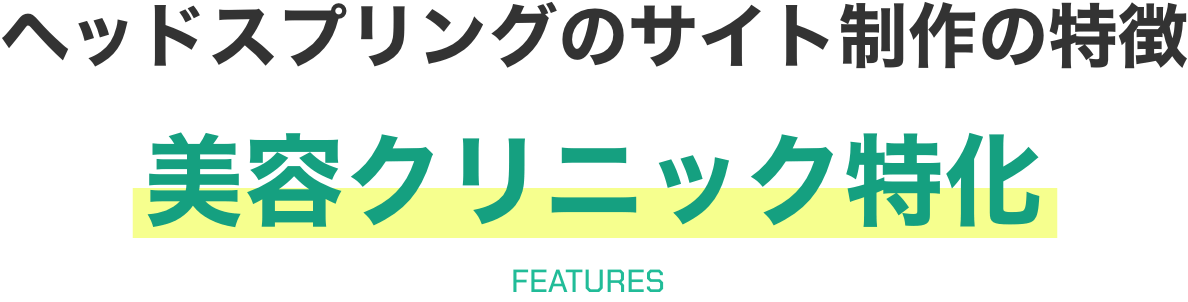 美容クリニック特化のサイト制作の特徴