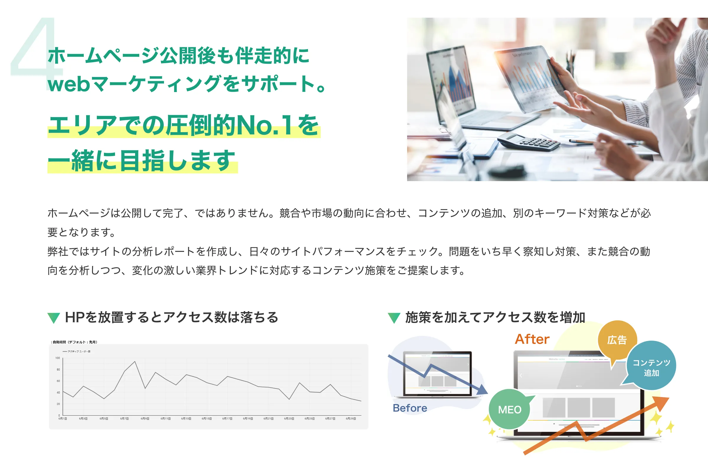 エリアでの圧倒的No.1を一緒に目指します